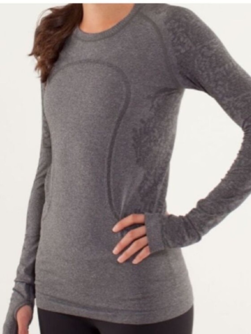Lululemon swiftly tech long sleeve in grey